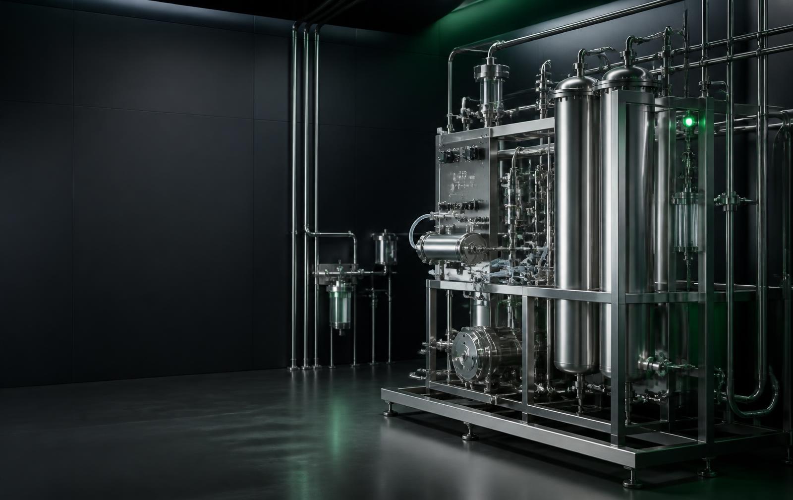 Sistema industrial de filtração e processamento em ambiente controlado